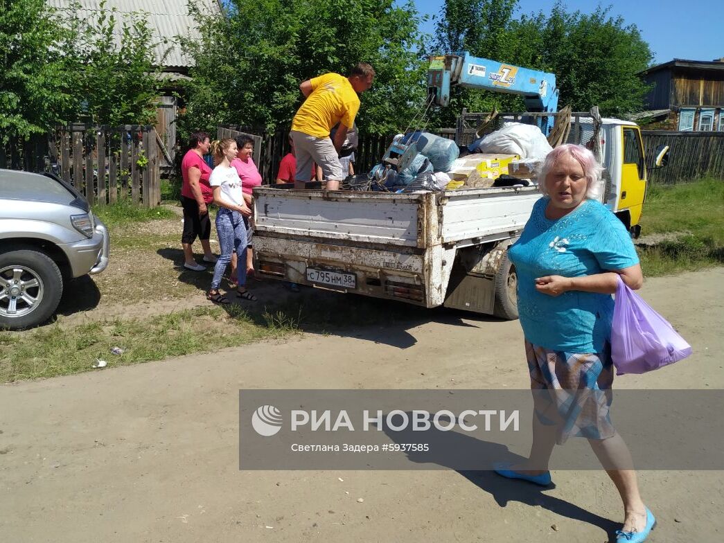 Ситуация в зоне подтопления в Иркутской области