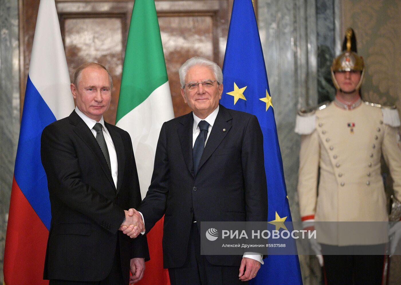 Официальный визит президента РФ В. Путина в Италию