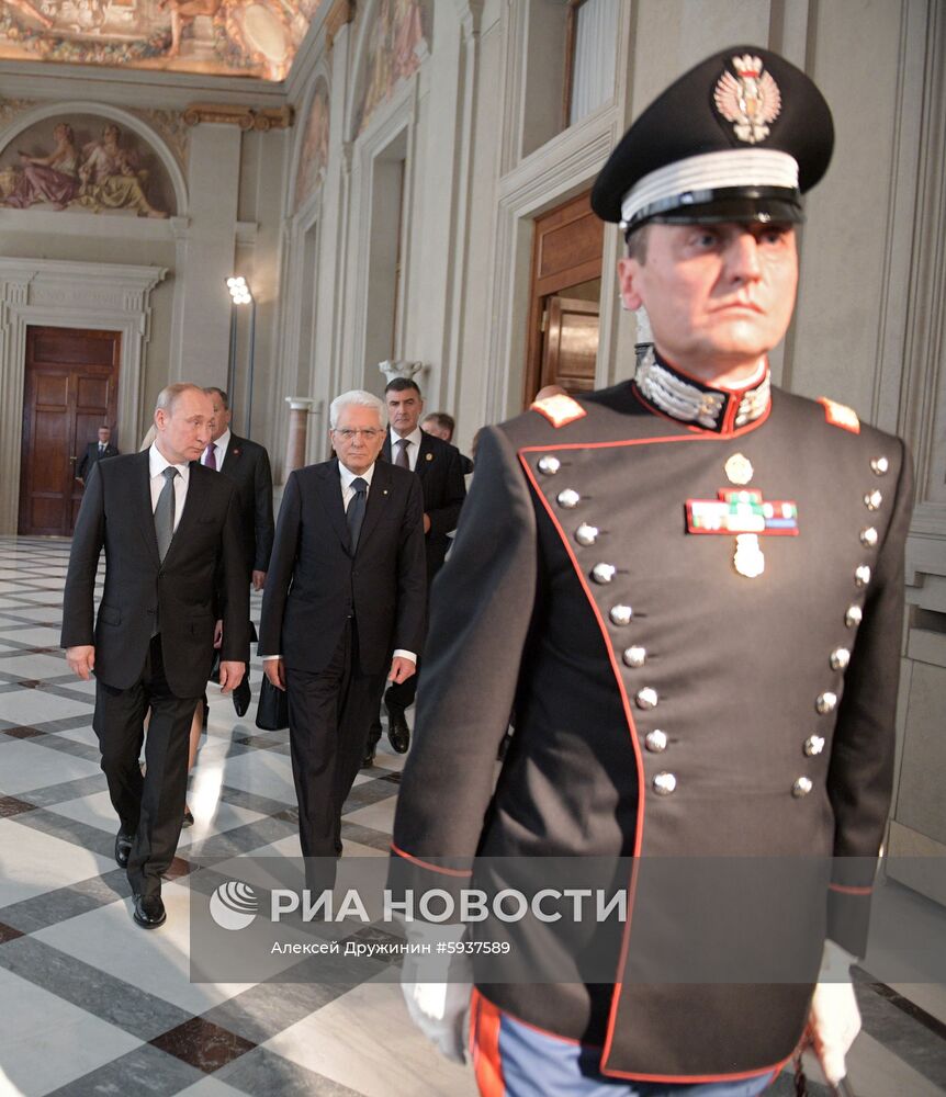 Официальный визит президента РФ В. Путина в Италию