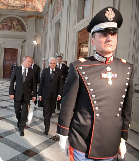 Официальный визит президента РФ В. Путина в Италию