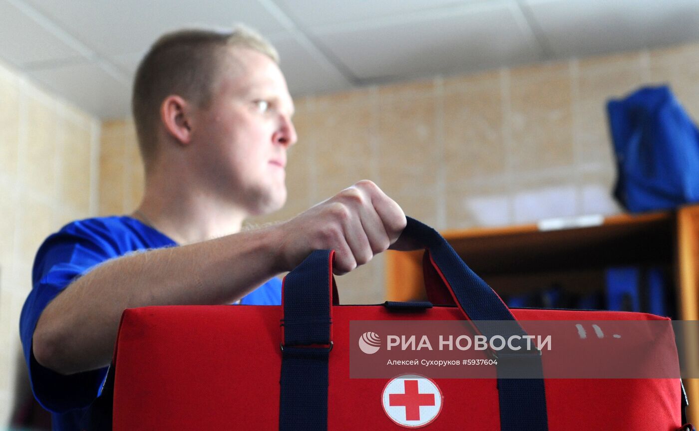 Работа скорой помощи и Центра медицины катастроф в Тамбове