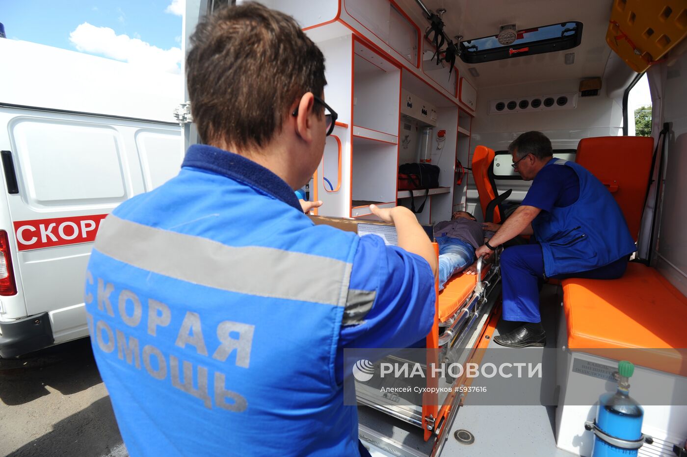 Работа скорой помощи и Центра медицины катастроф в Тамбове