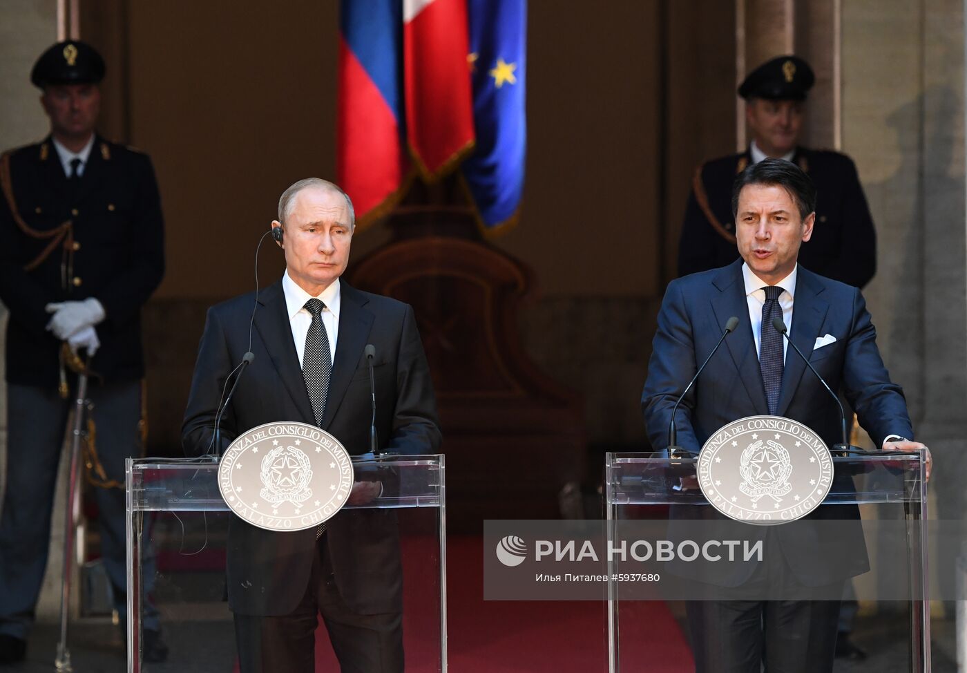 Официальный визит президента РФ В. Путина в Италию