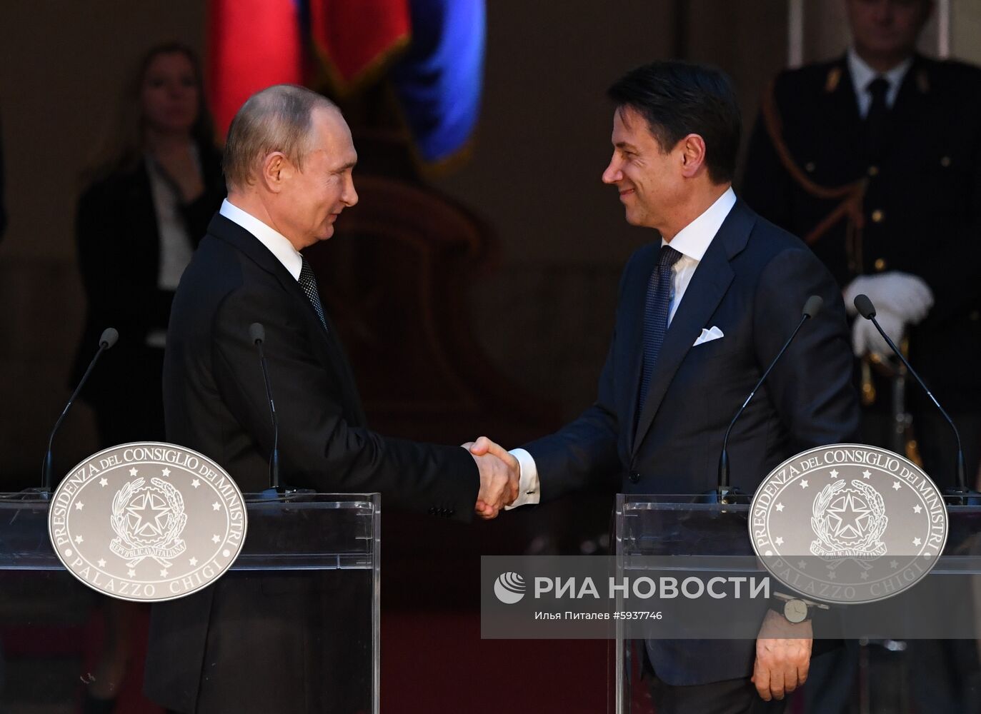 Официальный визит президента РФ В. Путина в Италию