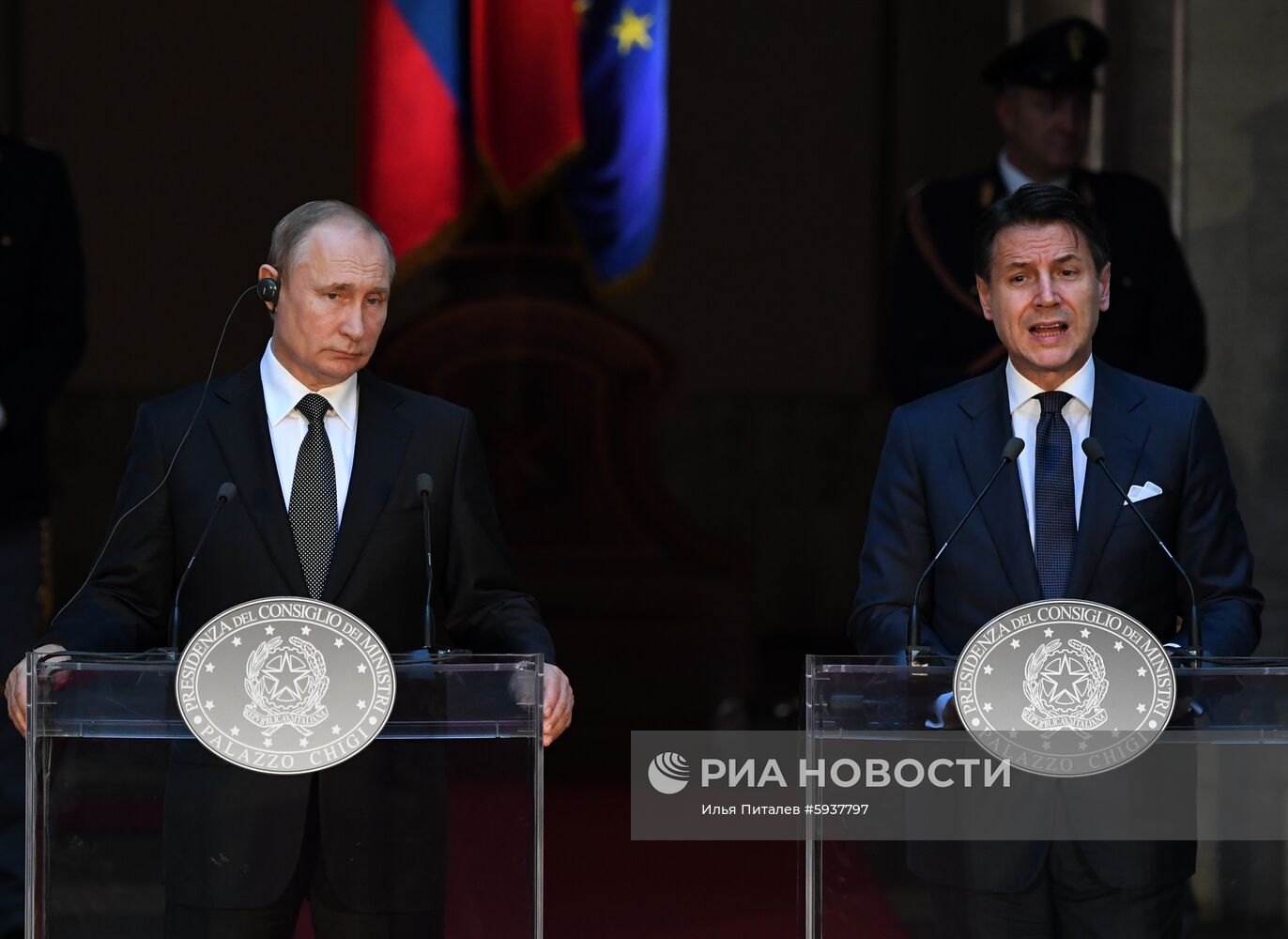 Официальный визит президента РФ В. Путина в Италию