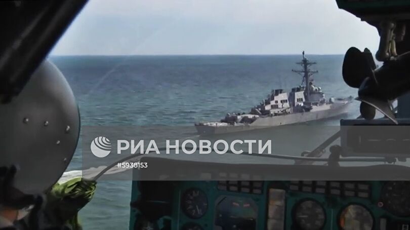 Облет акватории Черного моря в дни учения стран НАТО Sea Breeze-2019