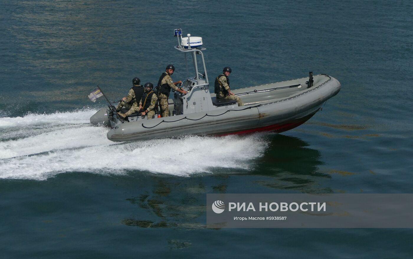 Украинские военнослужащие во время международных учений Sea Breeze-2019 в Черном море. Место: Украина, Одесса. Автор: Игорь Маслов/РИА Новости. Международные учения Sea Breeze-2019 в Одессе
