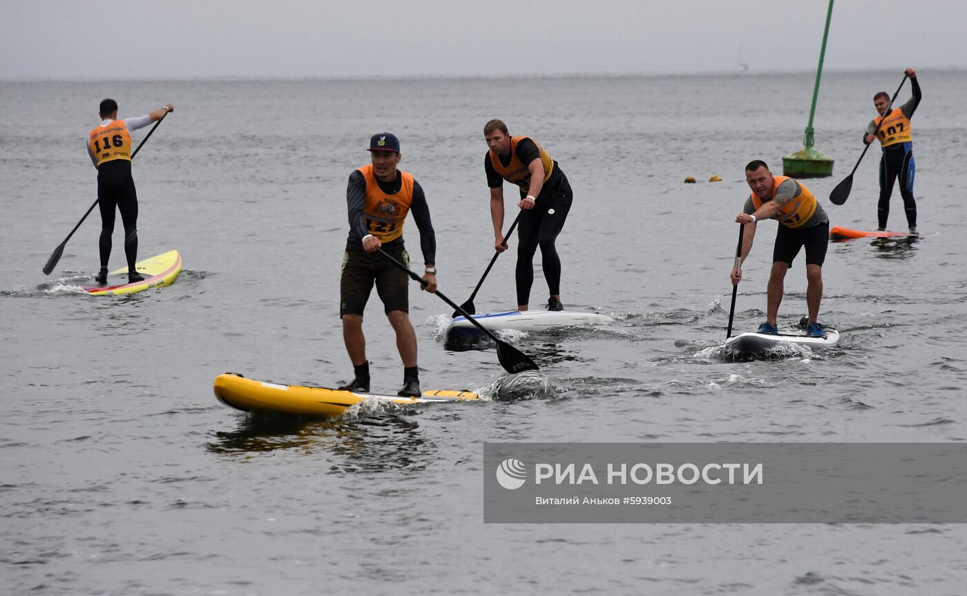 Турнир по сапсёрфингу во Владивостоке