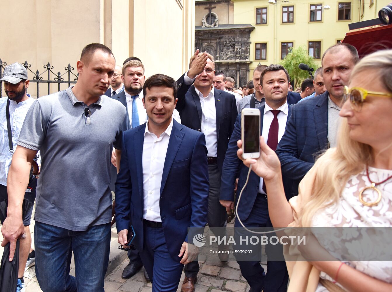 Рабочая поездка президента Украины В. Зеленского во Львов