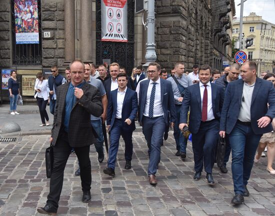 Рабочая поездка президента Украины В. Зеленского во Львов