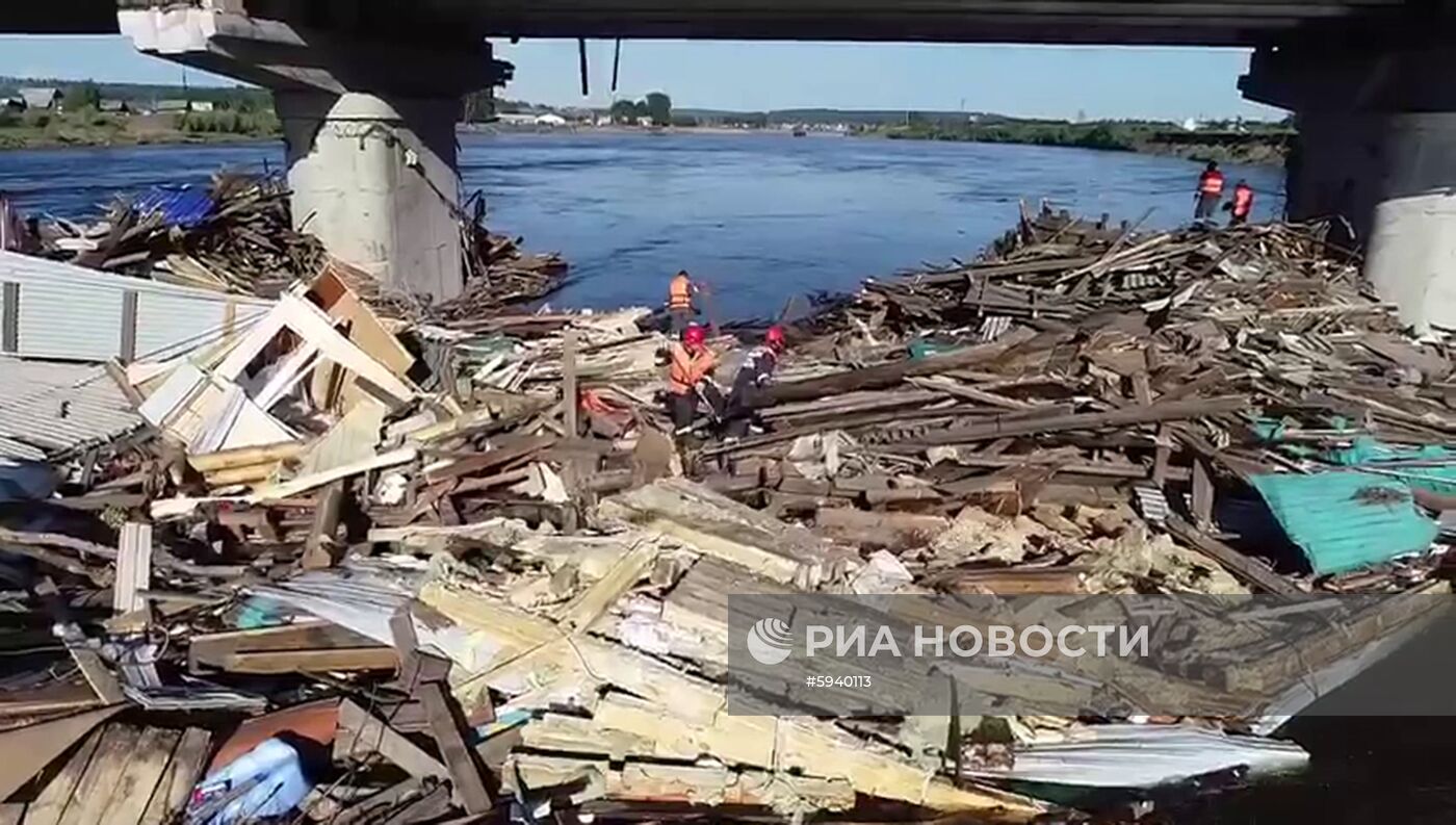 Ликвидация последствий подтопления в Иркутской области