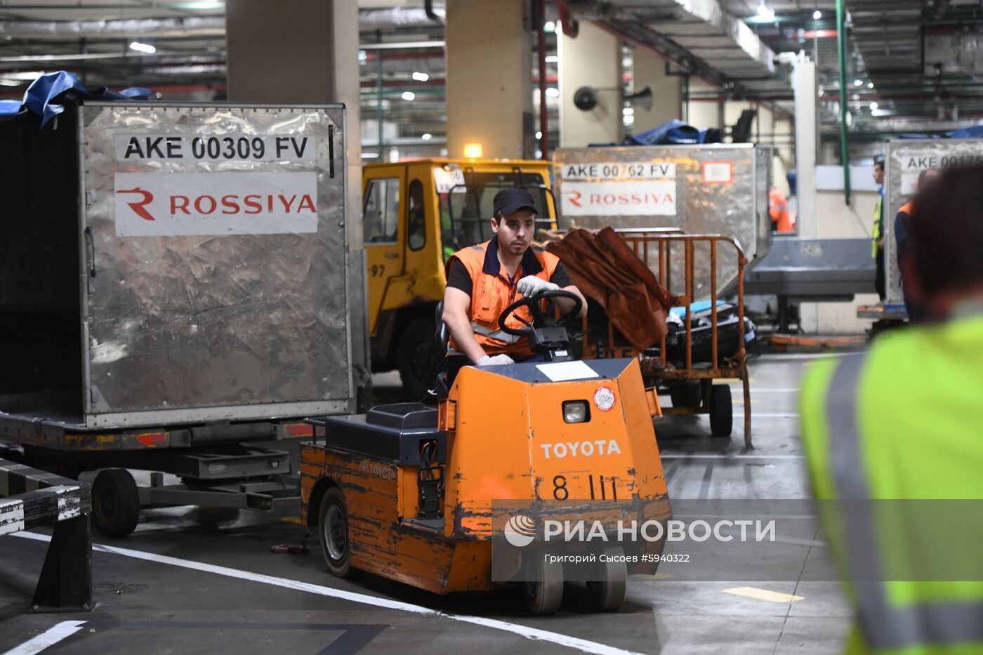 Выдача багажа в аэропорту Шереметьево