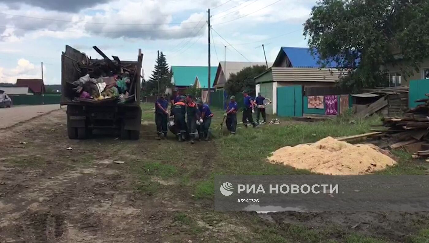 Ликвидация последствий подтопления в Иркутской области