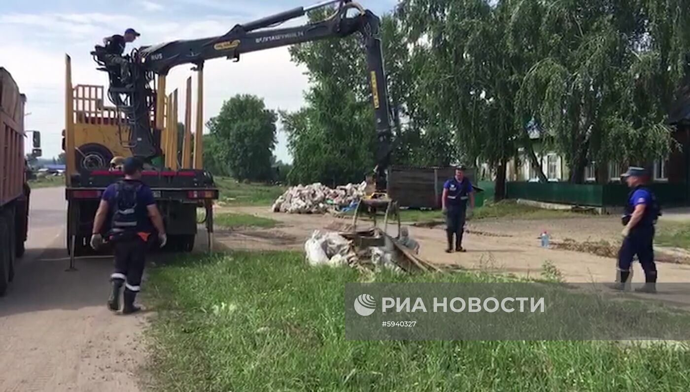Ликвидация последствий подтопления в Иркутской области