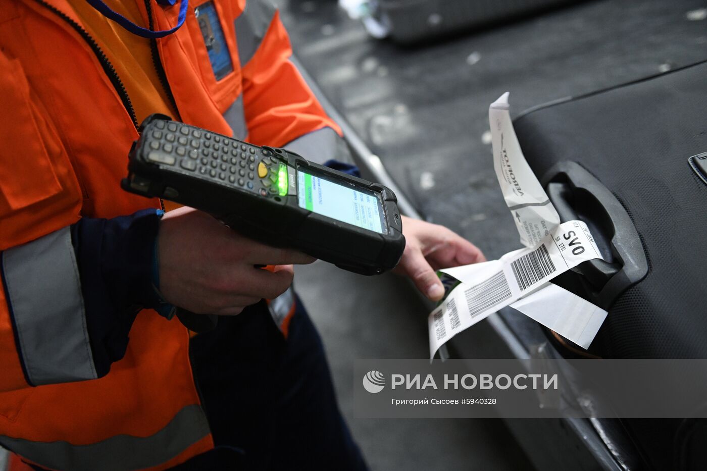 Выдача багажа в аэропорту Шереметьево