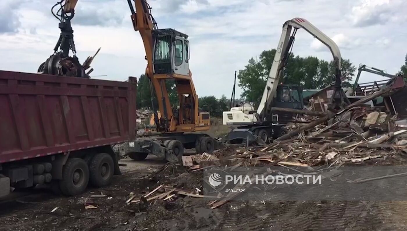 Ликвидация последствий подтопления в Иркутской области