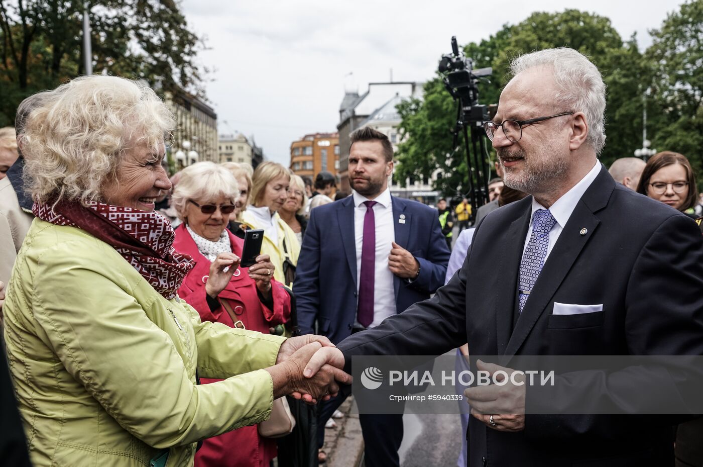 Выступление президента Латвии Э. Левитса в день инаугурации