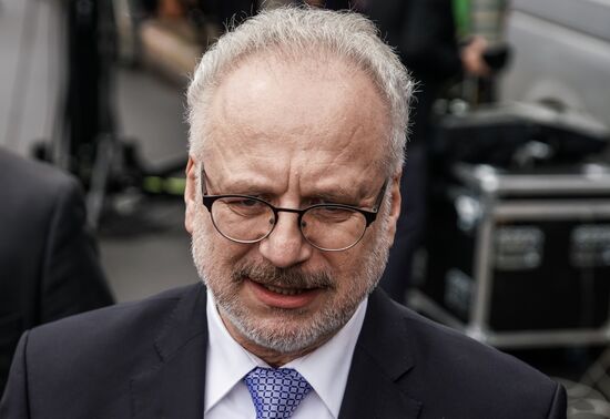 Выступление президента Латвии Э. Левитса в день инаугурации