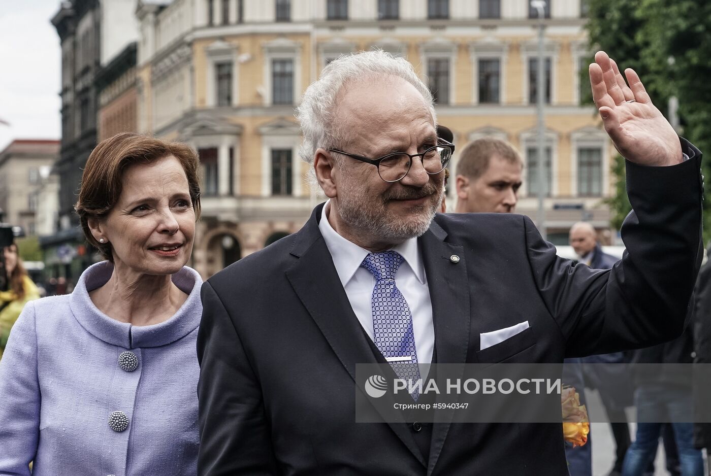 Выступление президента Латвии Э. Левитса в день инаугурации