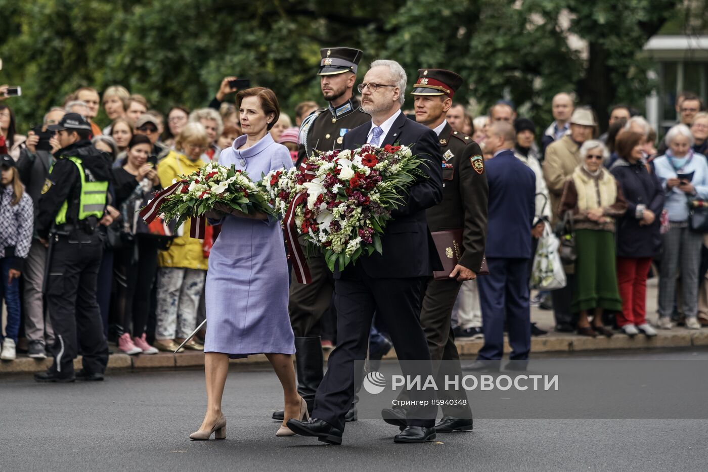 Выступление президента Латвии Э. Левитса в день инаугурации
