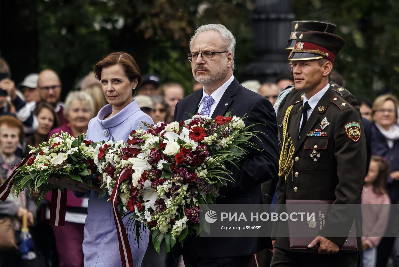 Выступление президента Латвии Э. Левитса в день инаугурации