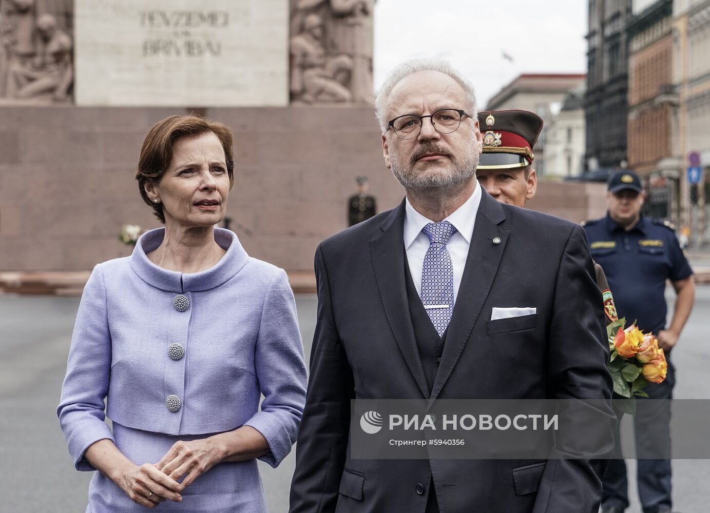 Выступление президента Латвии Э. Левитса в день инаугурации