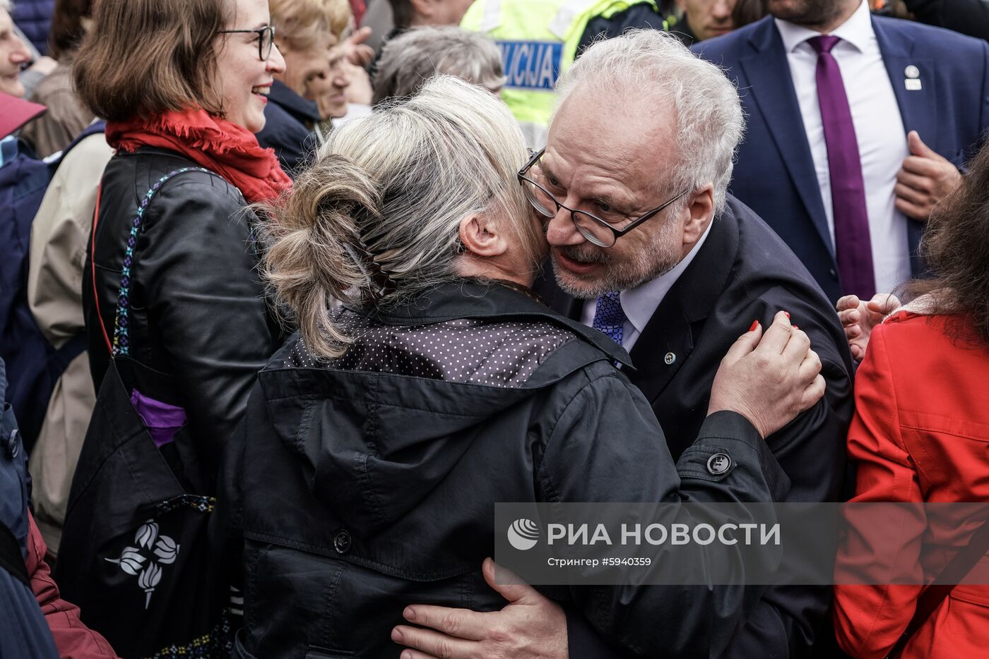 Выступление президента Латвии Э. Левитса в день инаугурации