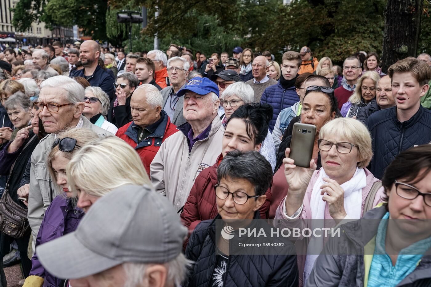 Выступление президента Латвии Э. Левитса в день инаугурации