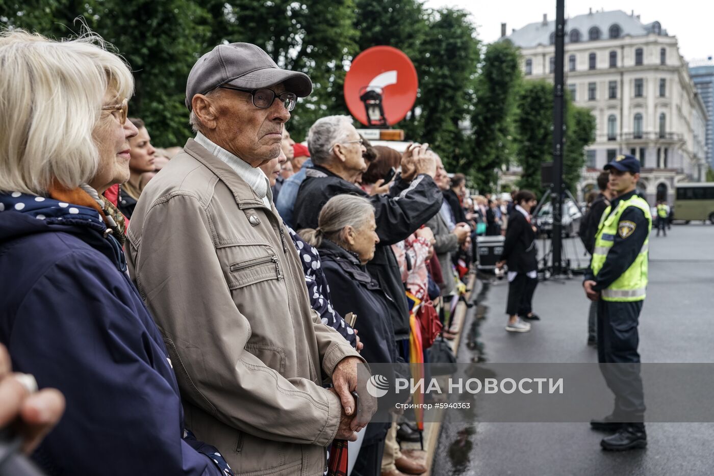 Выступление президента Латвии Э. Левитса в день инаугурации