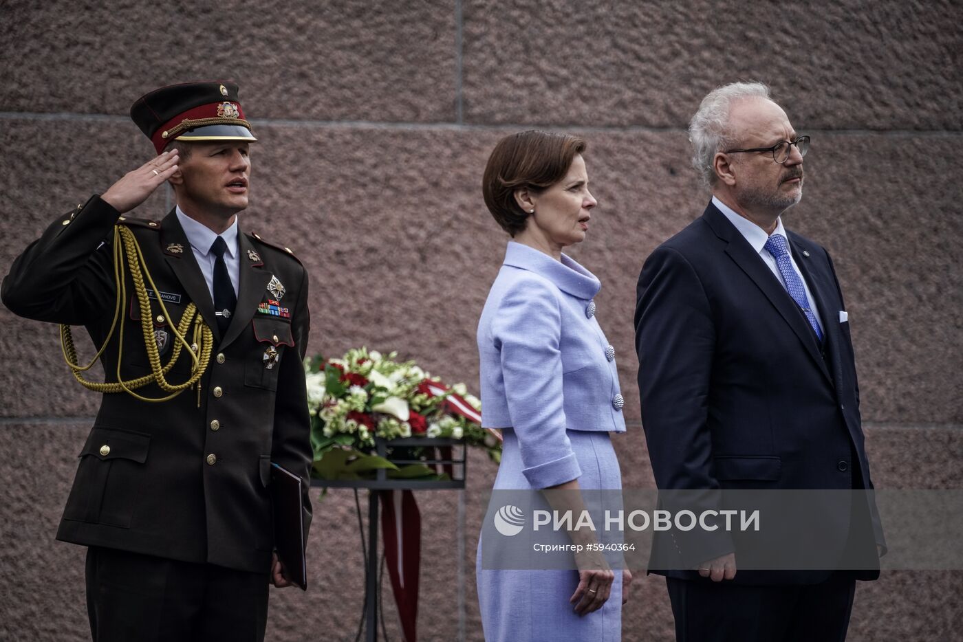 Выступление президента Латвии Э. Левитса в день инаугурации