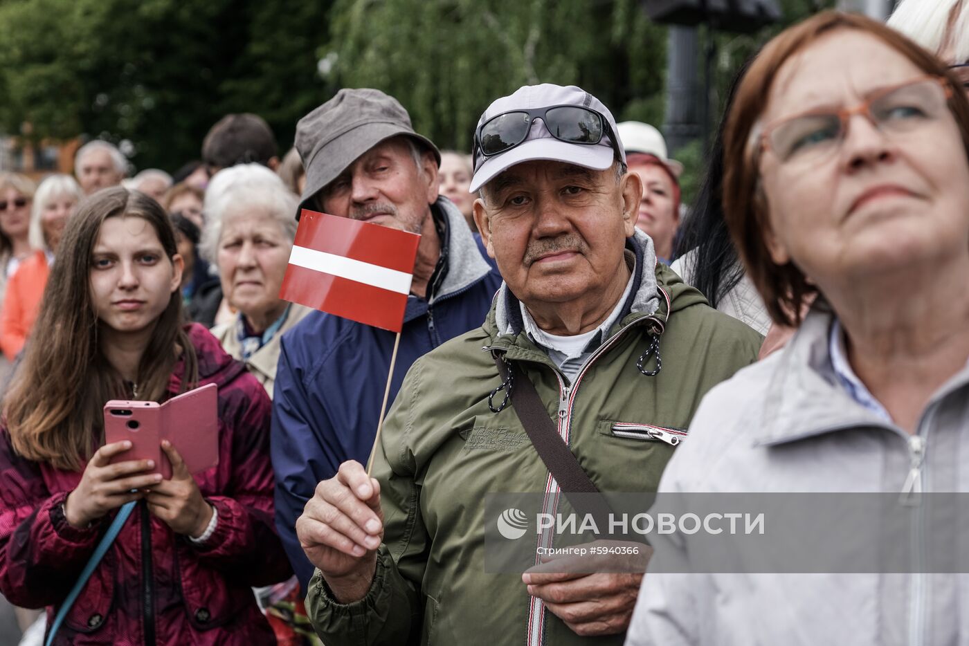 Выступление президента Латвии Э. Левитса в день инаугурации