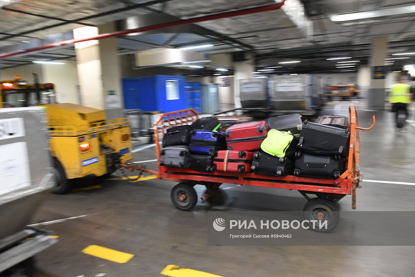 Выдача багажа в аэропорту Шереметьево