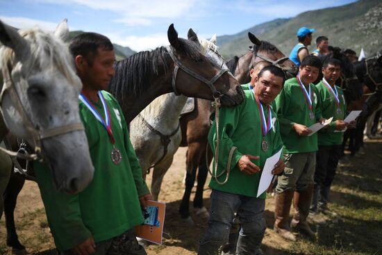 Чемпионат Республики Алтай по национальной игре кок-бору