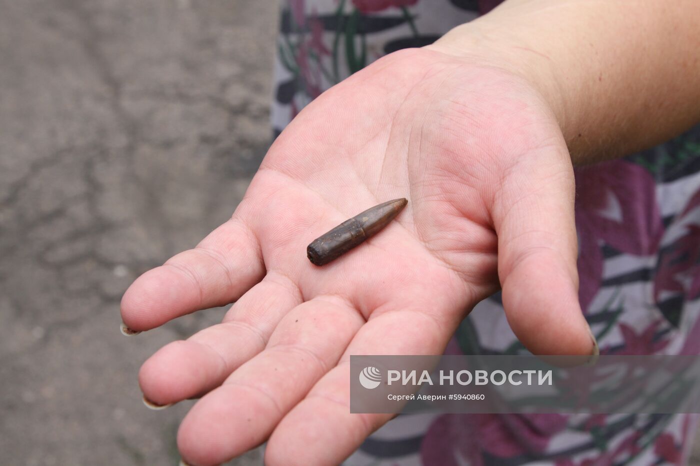 Последствия обстрела в Горловке