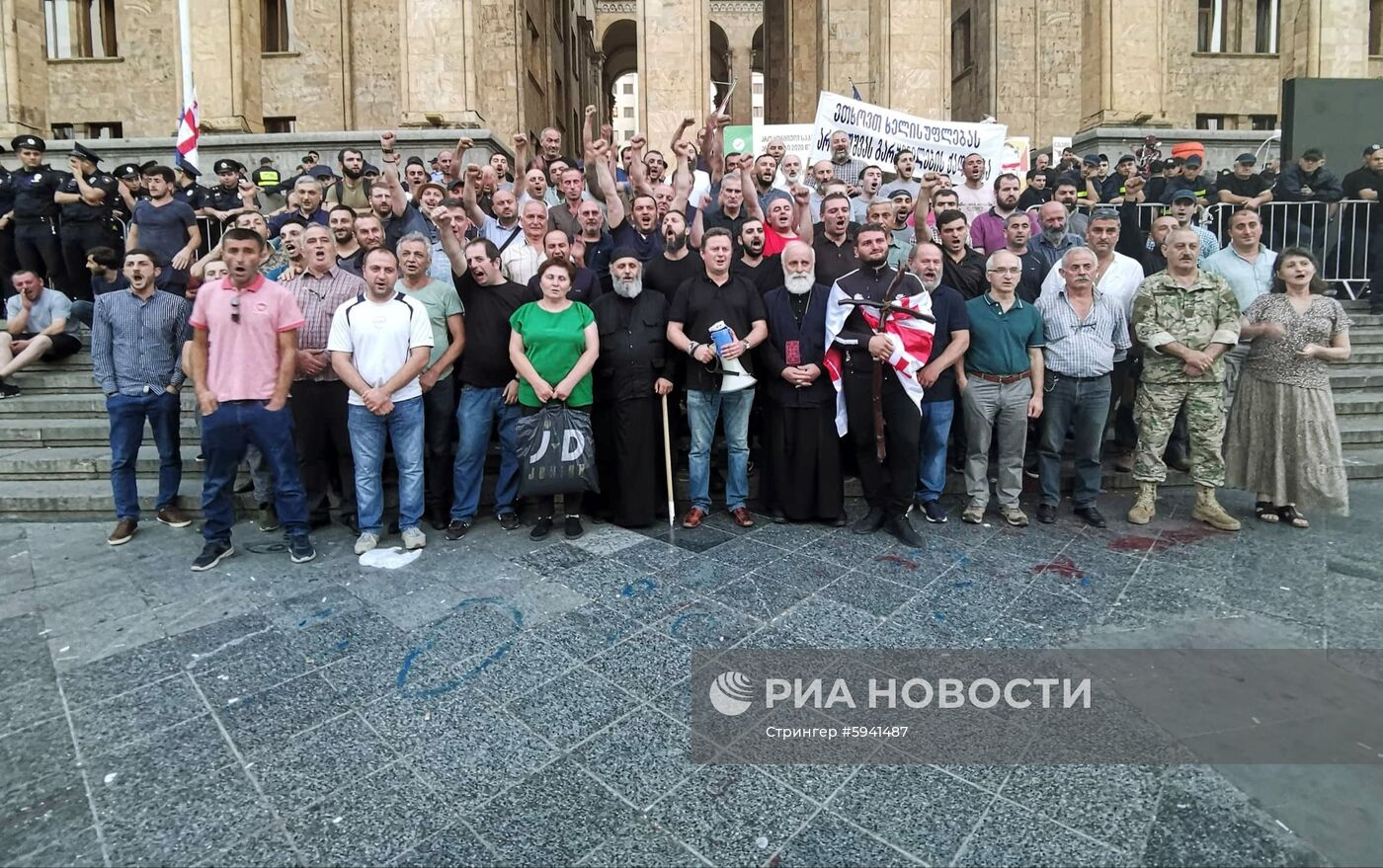 Акции протеста в Грузии