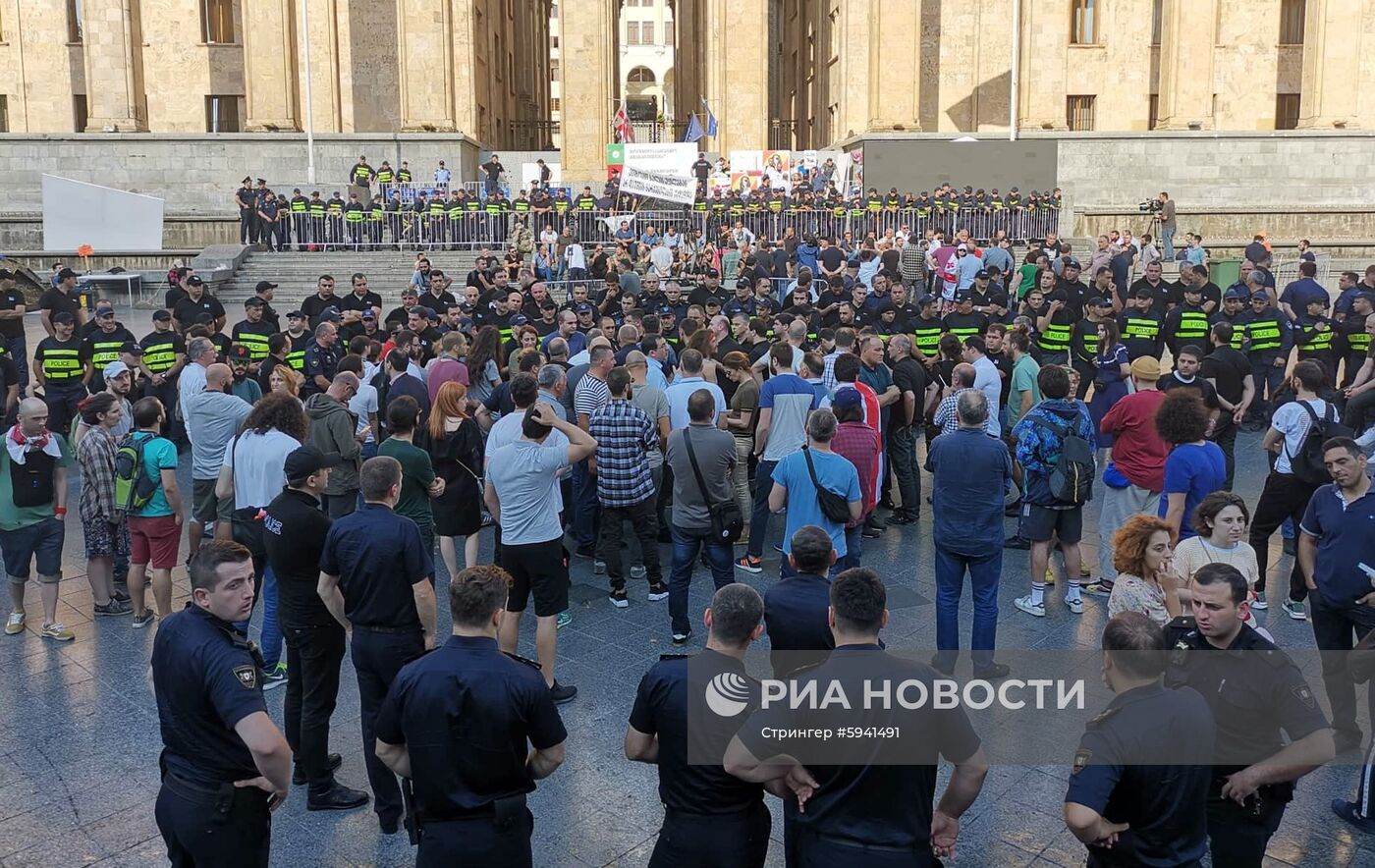 Акции протеста в Грузии