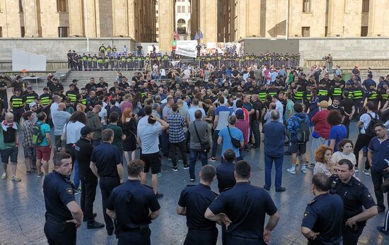 Акции протеста в Грузии