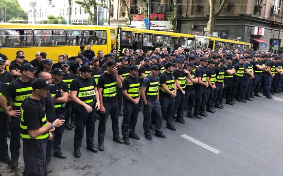 Акции протеста в Грузии