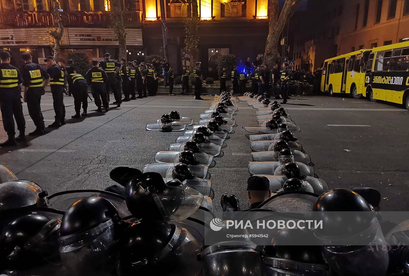 Акции протеста в Грузии