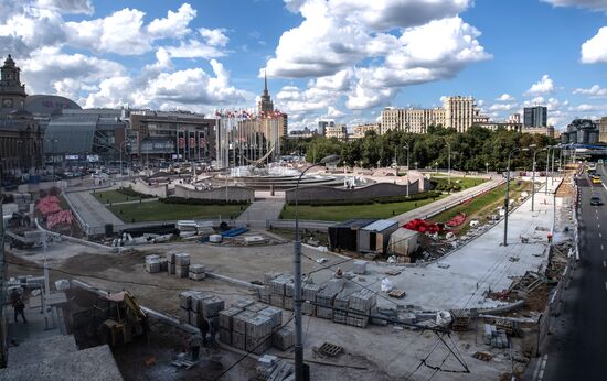 Благоустройство площади Киевского вокзала