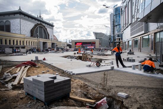 Благоустройство площади Киевского вокзала