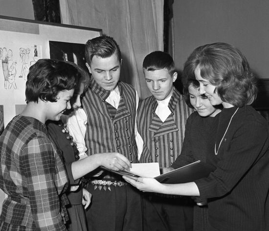 Делегация финской молодежи в Москве