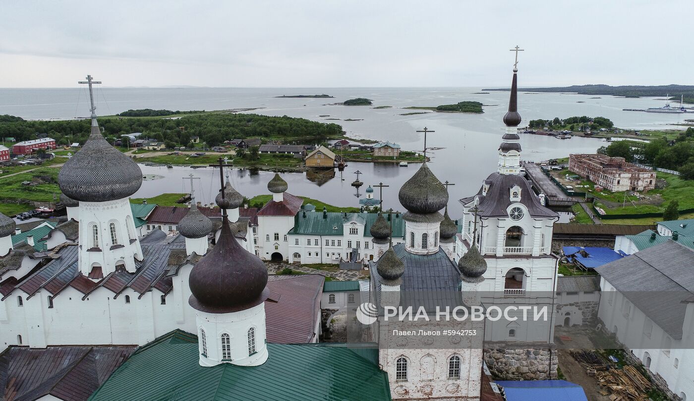 Соловецкий архипелаг фото сверху