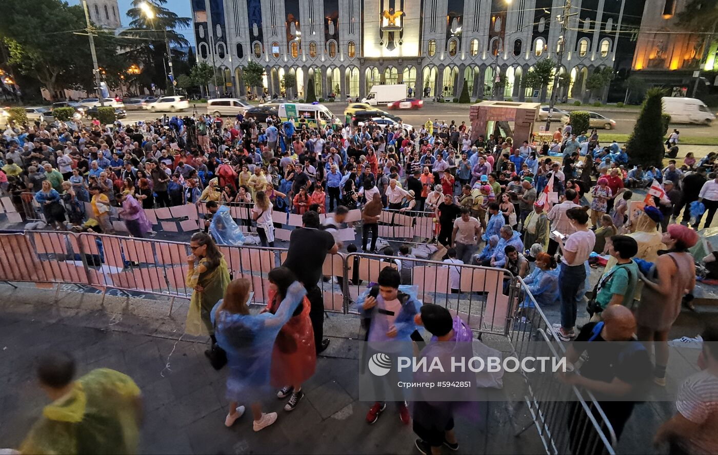 Акции протеста в Грузии