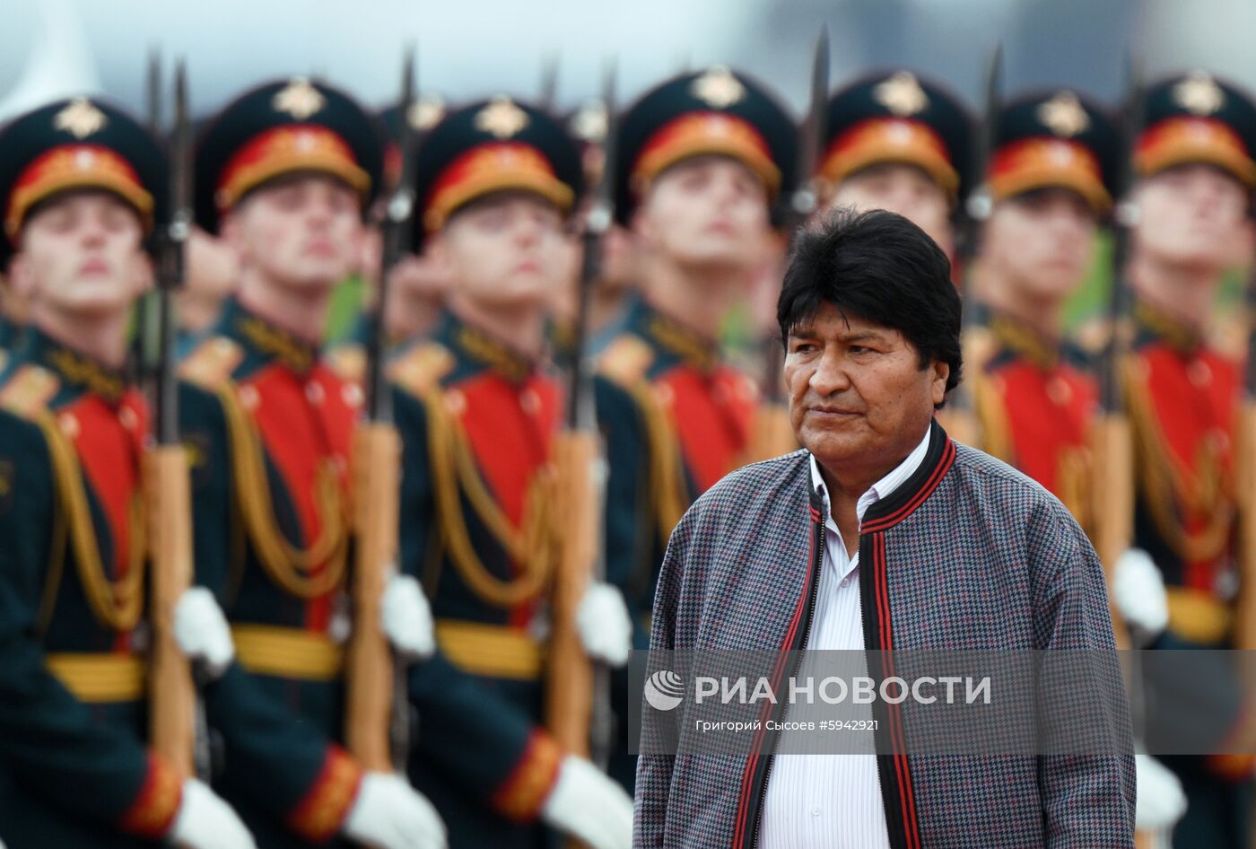 Прилет президента Боливии Э. Моралеса в Москву