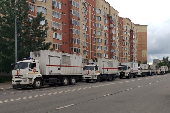 Пожар на территории Северной ТЭЦ в Мытищах