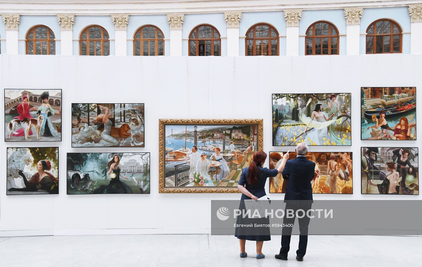 Московская художественная ярмарка в Гостином дворе