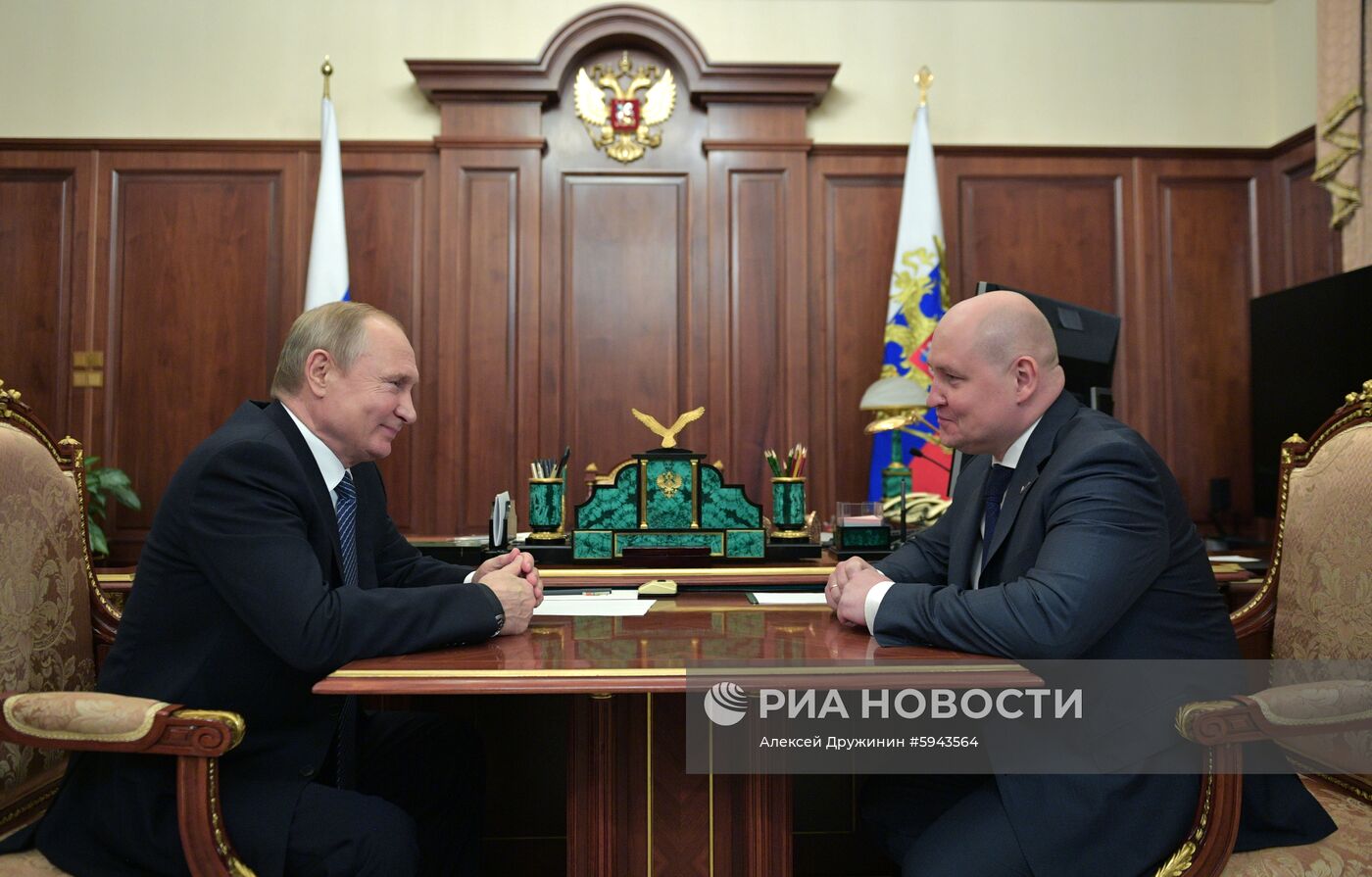 Президент РФ В. Путин встретился с М. Развожаевым