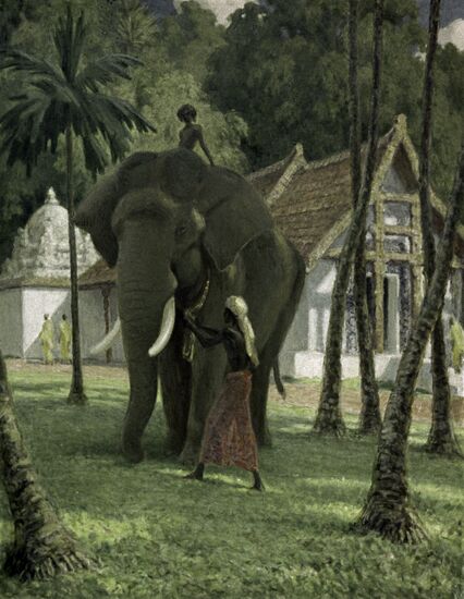 Картина В.Ватагина "На Цейлоне"