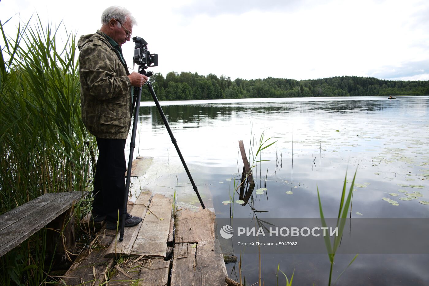 Один из старейших фотокорреспондентов России П. Кривцов